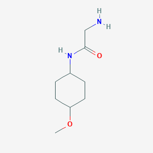 molecular formula C9H18N2O2 B7933532 2-Amino-N-(4-methoxy-cyclohexyl)-acetamide 