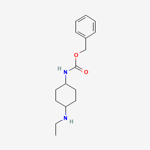 (4-Ethylamino-cyclohexyl)-carbamic acid benzyl ester