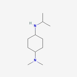 molecular formula C11H24N2 B7933593 N-Isopropyl-N',N'-dimethyl-cyclohexane-1,4-diamine 