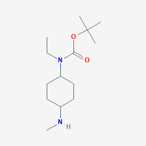 molecular formula C14H28N2O2 B7933606 Ethyl-(4-methylamino-cyclohexyl)-carbamic acid tert-butyl ester 
