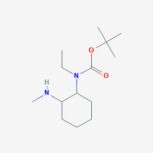 molecular formula C14H28N2O2 B7933612 Ethyl-(2-methylamino-cyclohexyl)-carbamic acid tert-butyl ester 
