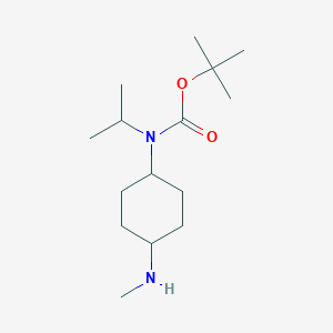 molecular formula C15H30N2O2 B7933615 Isopropyl-(4-methylamino-cyclohexyl)-carbamic acid tert-butyl ester 