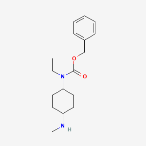 molecular formula C17H26N2O2 B7933635 Ethyl-(4-methylamino-cyclohexyl)-carbamic acid benzyl ester 