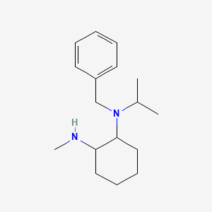 molecular formula C17H28N2 B7933683 N-Benzyl-N-isopropyl-N'-methyl-cyclohexane-1,2-diamine 