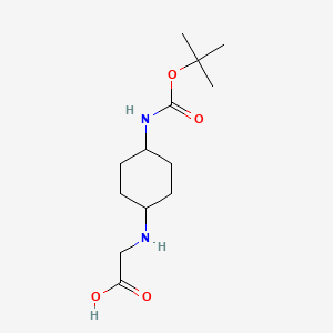 molecular formula C13H24N2O4 B7933751 (4-tert-Butoxycarbonylamino-cyclohexylamino)-acetic acid 