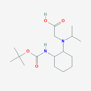 molecular formula C16H30N2O4 B7933779 [(2-tert-Butoxycarbonylamino-cyclohexyl)-isopropyl-amino]-acetic acid 