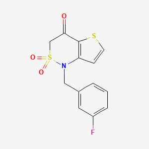 1-(3-fluorobenzyl)-1H-thieno[3,2-c][1,2]thiazin-4(3H)-one 2,2-dioxide