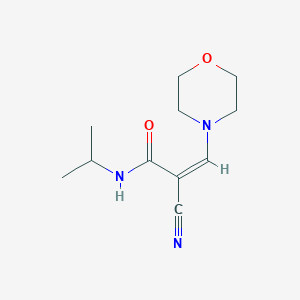 molecular formula C11H17N3O2 B7933854 (2Z)-2-cyano-3-(morpholin-4-yl)-N-(propan-2-yl)prop-2-enamide 