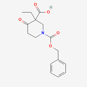 1-((Benzyloxy)carbonyl)-3-ethyl-4-oxopiperidine-3-carboxylic acid