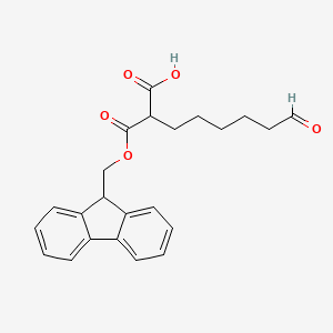 molecular formula C23H24O5 B7933924 2-(9H-fluoren-9-ylmethoxycarbonyl)-8-oxooctanoic acid 