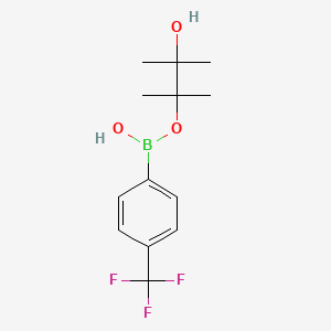 (3-Hydroxy-2,3-dimethylbutan-2-yl)oxy-[4-(trifluoromethyl)phenyl]borinic acid