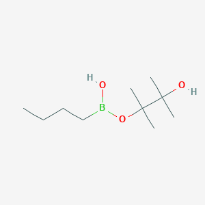 molecular formula C10H23BO3 B7933997 Butyl-(3-hydroxy-2,3-dimethylbutan-2-yl)oxyborinic acid 