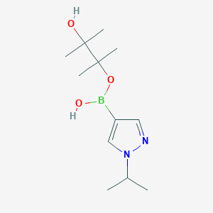 molecular formula C12H23BN2O3 B7934015 Isopropyl-1H-pyrazole-4-boronic acid pinacol ester 