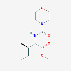 molecular formula C12H22N2O4 B7934055 (2S,3R)-methyl 3-methyl-2-(morpholine-4-carboxamido)pentanoate 