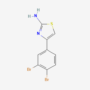 molecular formula C9H6Br2N2S B7934063 4-(3,4-Dibromophenyl)-1,3-thiazol-2-amine 