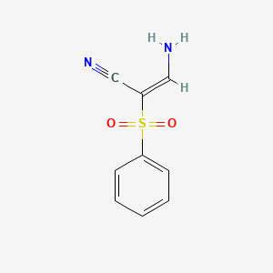 molecular formula C9H8N2O2S B7934067 3-Amino-2-(phenylsulfonyl)acrylonitrile 