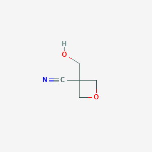 molecular formula C5H7NO2 B7934078 3-(Hydroxymethyl)oxetane-3-carbonitrile 