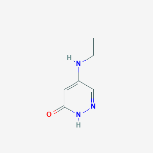 molecular formula C6H9N3O B7934085 5-(Ethylamino)-2,3-dihydropyridazin-3-one 