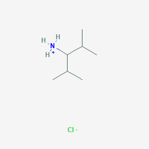 molecular formula C7H18ClN B7934098 2,4-Dimethylpentan-3-ylazanium;chloride 