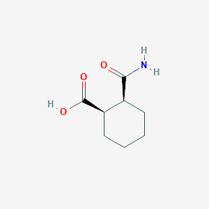 molecular formula C8H13NO3 B7934158 (1R,2S)-2-carbamoylcyclohexane-1-carboxylic acid 