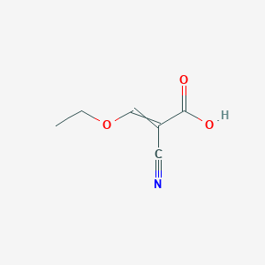 molecular formula C6H7NO3 B7934177 2-Cyano-3-ethoxyprop-2-enoic acid 