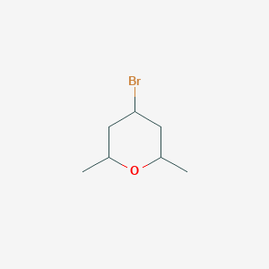 molecular formula C7H13BrO B7934193 4-Bromo-2,6-dimethyloxane 