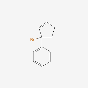 molecular formula C11H11Br B7934208 (1-Bromocyclopent-2-en-1-yl)benzene 