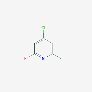 molecular formula C6H5ClFN B7934211 4-Chloro-2-fluoro-6-methylpyridine CAS No. 1227509-42-3