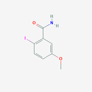 molecular formula C8H8INO2 B7934259 2-Iodo-5-methoxybenzamide CAS No. 1130283-73-6