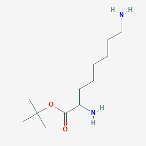 molecular formula C12H26N2O2 B7934319 Tert-butyl 2,8-diaminooctanoate 