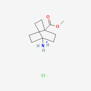molecular formula C10H18ClNO2 B7934337 4-Methoxycarbonyl-bicyclo[2.2.2]oct-1-YL ammonium chloride 