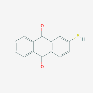 molecular formula C14H8O2S B079344 2-Sulfanylanthracene-9,10-dione CAS No. 13354-38-6