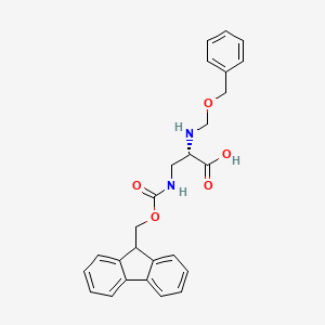 molecular formula C26H26N2O5 B7934402 (S)-3-((((9H-Fluoren-9-yl)methoxy)carbonyl)amino)-2-(((benzyloxy)methyl)amino)propanoic acid 