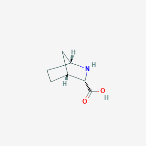 molecular formula C7H11NO2 B7934410 (1R,3S,4R)-2-氮杂双环[2.2.1]庚烷-3-羧酸 