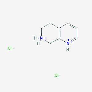 molecular formula C8H12Cl2N2 B7934431 5,6,7,8-Tetrahydro-1,7-naphthyridine-1,7-diium;dichloride 