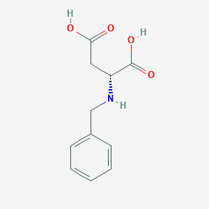 molecular formula C11H13NO4 B7934532 (R)-2-(Benzylamino)succinic acid 