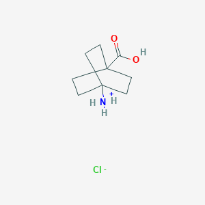 molecular formula C9H16ClNO2 B7934580 (4-Carboxy-1-bicyclo[2.2.2]octanyl)azanium;chloride 