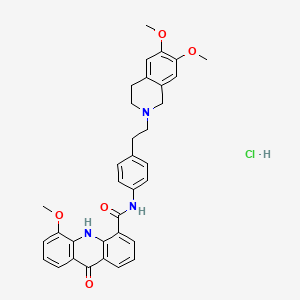 molecular formula C34H34ClN3O5 B7934595 Elacridar hydrochloride CAS No. 178436-75-4