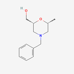 molecular formula C13H19NO2 B7934664 ((2R,6R)-4-Benzyl-6-methylmorpholin-2-yl)methanol 