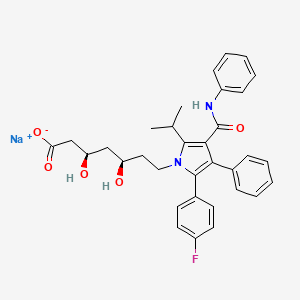 sodium;(3R,5R)-7-[2-(4-fluorophenyl)-3-phenyl-4-(phenylcarbamoyl)-5-propan-2-ylpyrrol-1-yl]-3,5-dihydroxyheptanoate