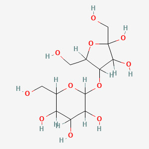 molecular formula C12H22O11 B7934784 4-O-己吡喃糖基己-2-乌洛呋喃糖 