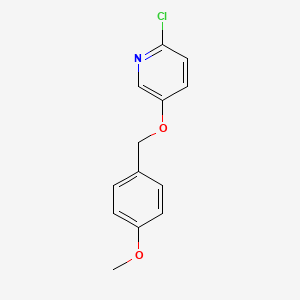 molecular formula C13H12ClNO2 B7934833 2-Chloro-5-((4-methoxybenzyl)oxy)pyridine 