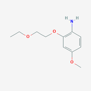 molecular formula C11H17NO3 B7934889 2-(2-Ethoxyethoxy)-4-methoxyaniline 