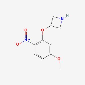 molecular formula C10H12N2O4 B7934919 3-(5-Methoxy-2-nitrophenoxy)azetidine 
