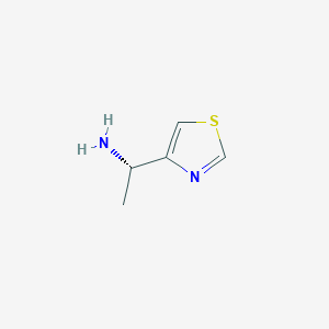 molecular formula C5H8N2S B7934973 (S)-1-Thiazol-4-yl-ethylamine 