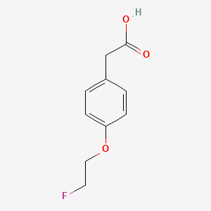 molecular formula C10H11FO3 B7934989 [4-(2-Fluoro-ethoxy)-phenyl]-acetic acid 