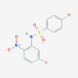 4-Bromo-N-(5-fluoro-2-nitrophenyl)benzenesulfonamide