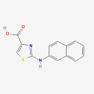 molecular formula C14H10N2O2S B7935017 2-(2-Naphthalenylamino)-4-thiazolecarboxylic acid CAS No. 165682-88-2
