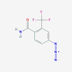molecular formula C8H5F3N4O B7935047 4-Azido-2-(trifluoromethyl)benzamide 