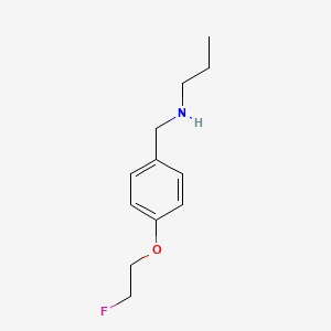 molecular formula C12H18FNO B7935060 {[4-(2-Fluoroethoxy)phenyl]methyl}(propyl)amine 